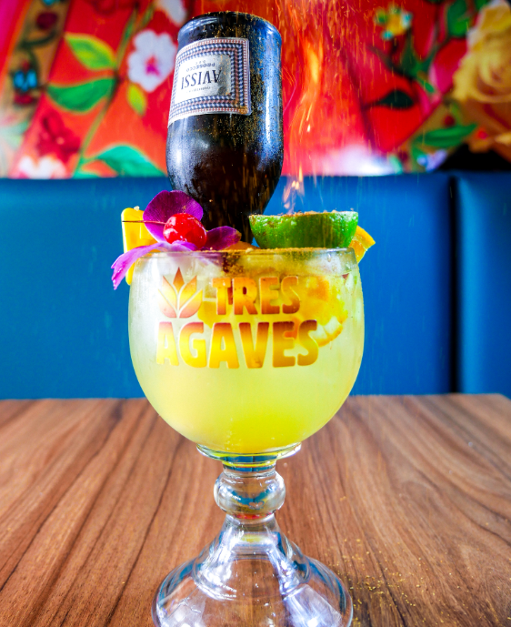 Sangria Breeze with mini prosecco