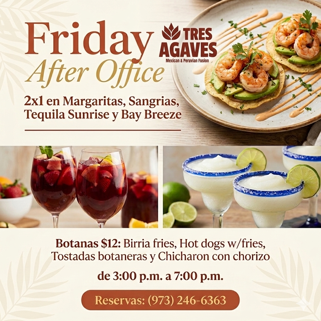 FRIDAYS: Cocktails & Botanas