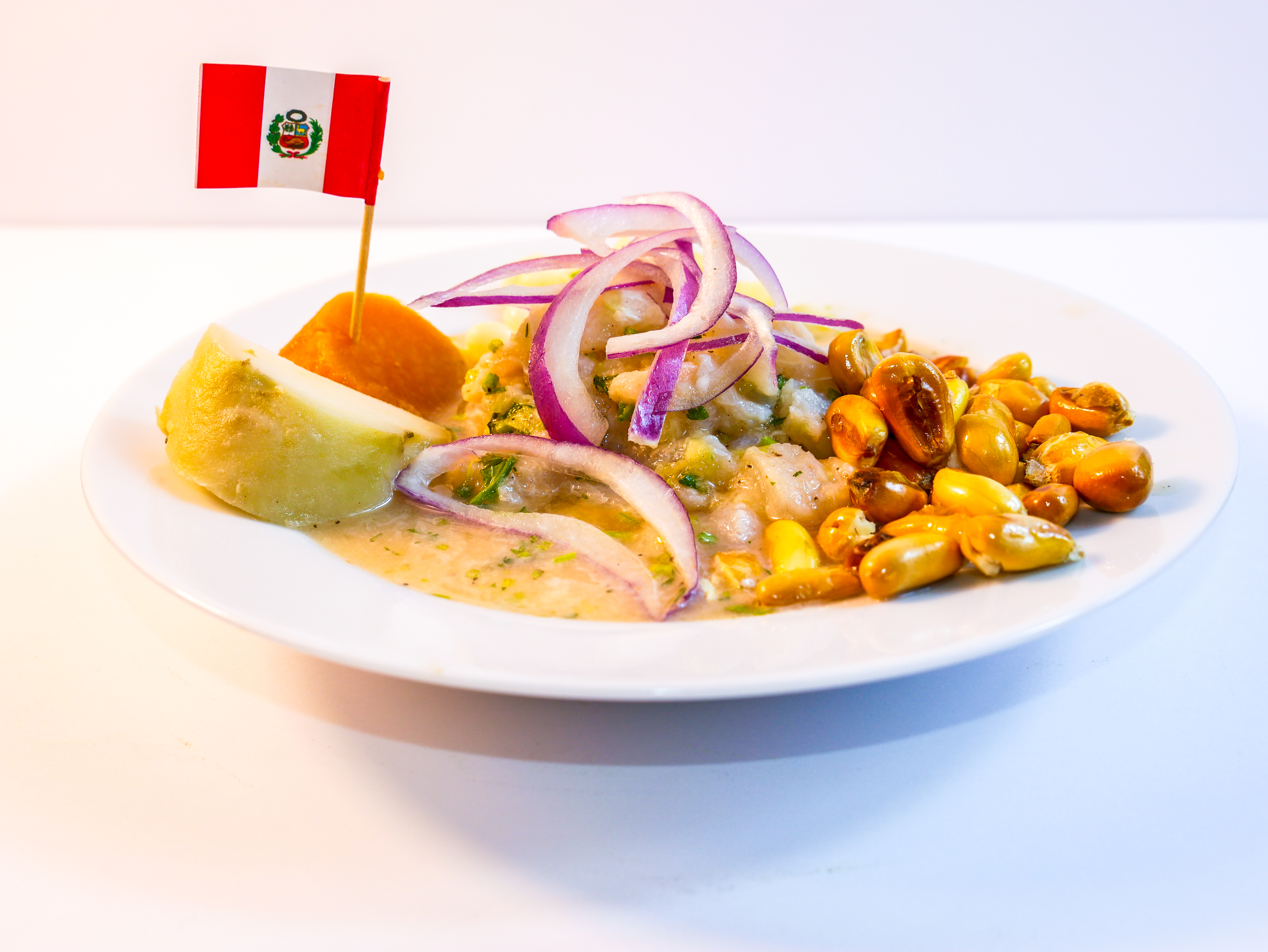 Ceviche de Pescado y Camaron